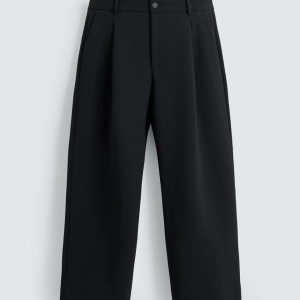 RELAXED FIT PLEATED TROUSERS