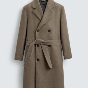 BUTTONED WOOL COAT